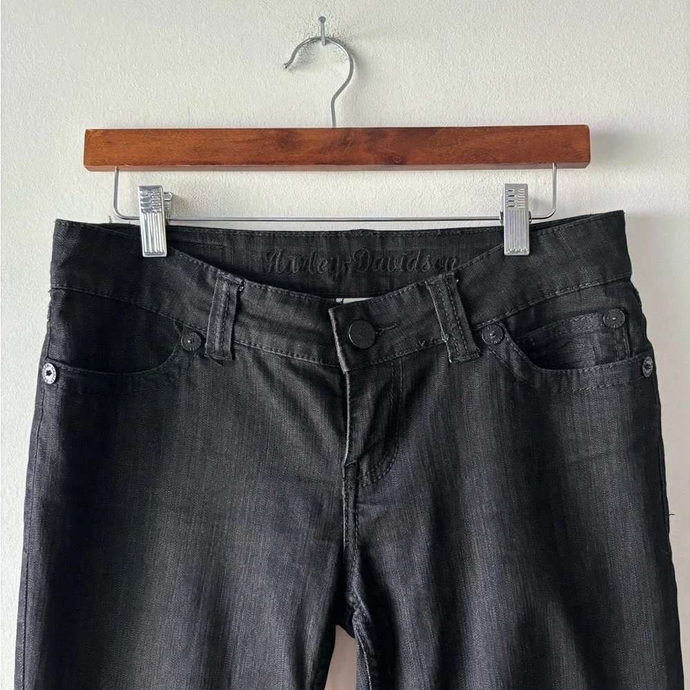 Harley-Davidson women’s black skinny jeans size 8‎